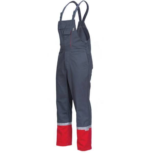 Spodnie ogrodniczki PIORUN szare roz.S