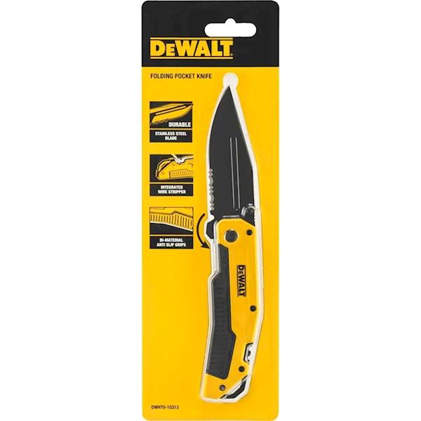 Nóż składany z ząbkami 82mm DeWalt DWHT0-10313