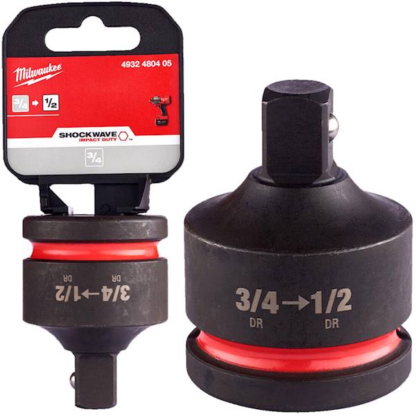Przelotka adapter redukcja udar z 3/4" na 1/2" Milwaukee   4932480405