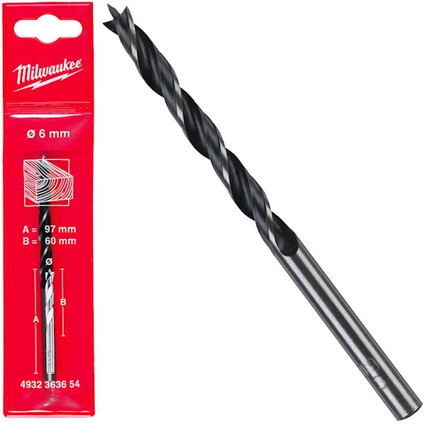 Wiertło do drewna Milwaukee 6mm - 4932363654