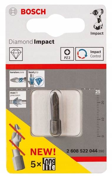 BIT BOSCH DIAMOND IMPACT PZ2 / 25 1PC  2608522044