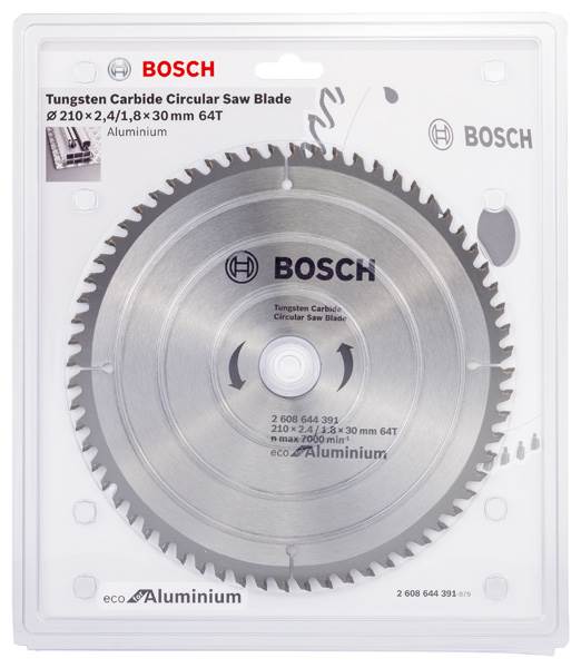 PIŁA TARCZOWA BOSCH ECO ALUMINIUM 210X2,4X30 Z64  2608644391