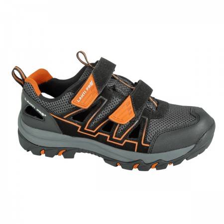 SANDAŁY ROBOCZE LAHTI CZARNO-SZARO-POMAR. 42  L3060642