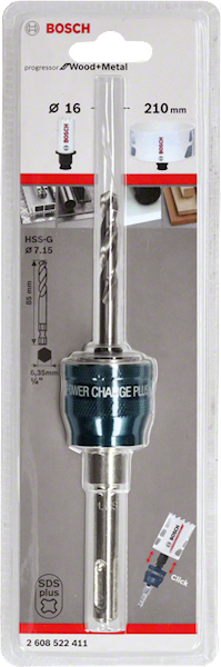 ADAPTER DO OTWORNIC BIMETALOWYCH SDS+ 7,15x85 BOSCH  2608522411