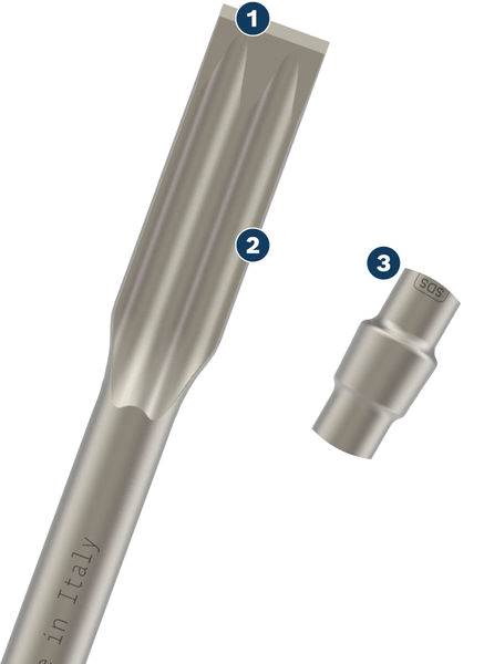 DŁUTO PŁASKIE R.SHARP 400x25 SDS-MAX BOSCH 2608690124