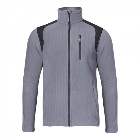 BLUZA POLAROWA ZE WZOCNIENIEM SZARA ROZ.M  L4010502