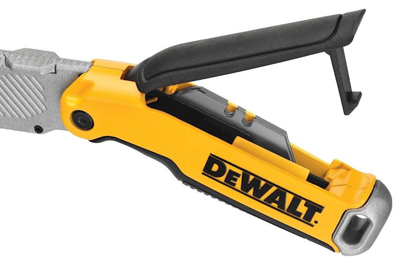 Nóż składany trapezowy z magazynkiem na zapasowe ostrza DeWalt   DWHT10429-0