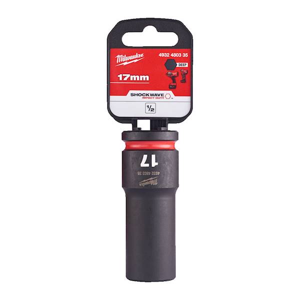 Nasadka udarowa 6-kątna DŁUGA 1/2 Milwaukee 17mm   4932480335