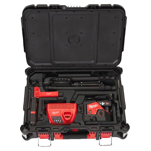 Laser krzyżowy 360° Milwaukee M12 3PLKIT-401 ZIELONY