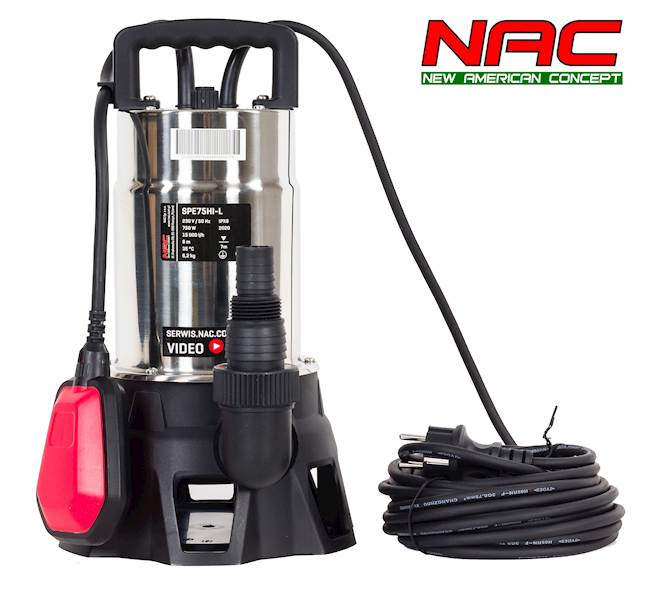 Pompa do brudnej wody NAC SPE75HI-L 750W 15000l/h