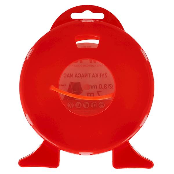 Żyłka tnąca do kos podkaszarek NAC KWADRAT 3mm 7m Pomarańczowa