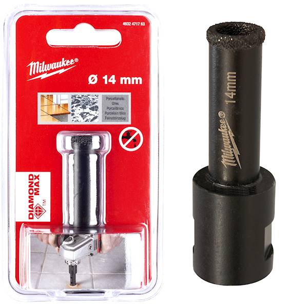 Otwornica diamentowa koronka gres 14mm M14 Milwaukee - 4932471763