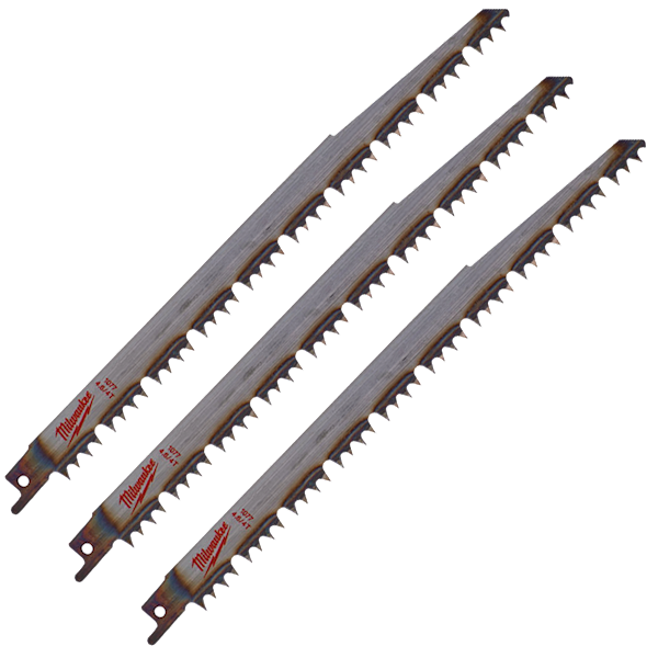 Brzeszczot Drewno Drzewo PCV 24cm Milwaukee 3szt. - 48001077