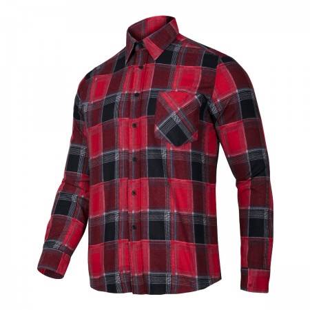 KOSZULA FLANELOWA W KRATĘ CZERWONA  ROZ. XL   LAHTI PRO   LPKF1XL