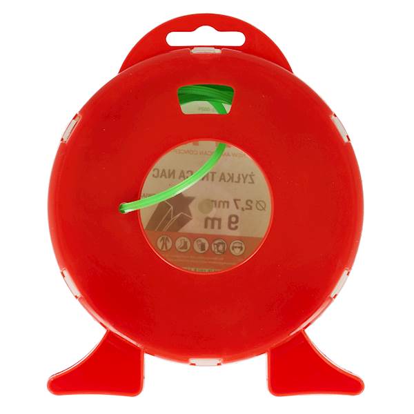 Żyłka tnąca do kos podkaszarek NAC GWIAZDKA 2,7mm 9m ZIELONA