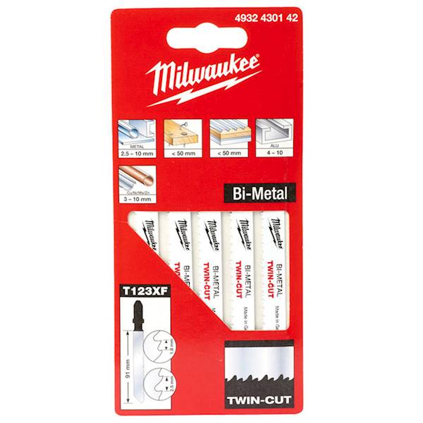Brzeszczoty do wyrzynarki T Metal Drewno Milwaukee - 4932430142