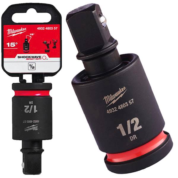 Adapter przegubowy udarowy Milwaukee 1/2"   4932480357