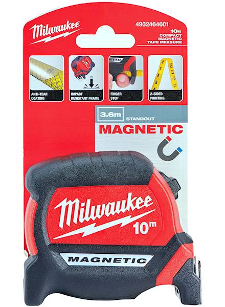 Miara zwijana magnetyczna 10M 27mm Milwaukee   4932464601