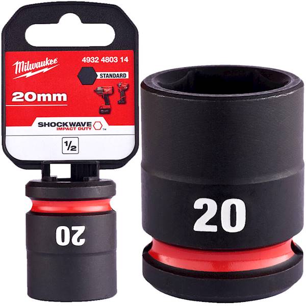 Nasadka udarowa sześciokątna 1/2 Milwaukee 20mm   4932480314