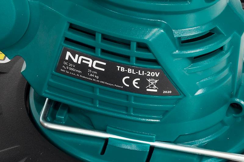 Kosa podkaszarka wykaszarka aku. NAC TB-BL-Li-20V