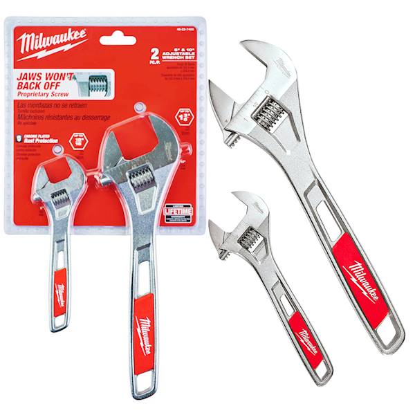Klucz nastawny szwedzki zestaw 2szt 150/250 Milwaukee - 48227400