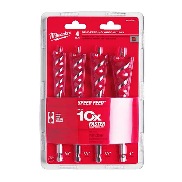 Zestaw wierteł do drewna Speed Feed Milwaukee 4szt - 4932479477
