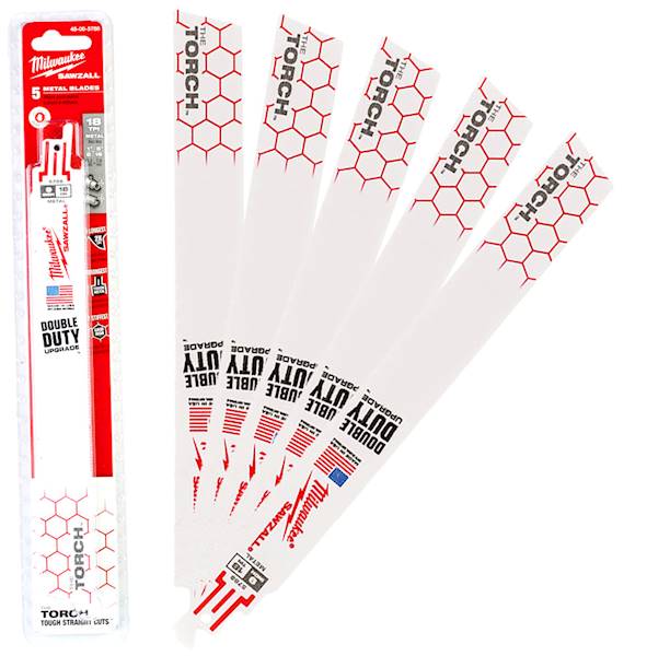 5x brzeszczot TORCH do metalu 230mm 18TPI Milwaukee - 48005788