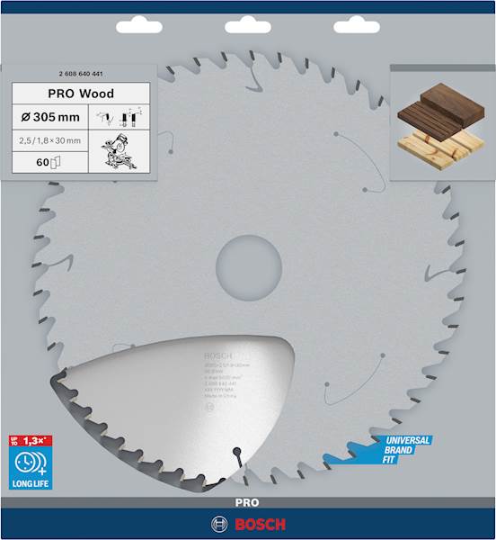 PIŁA TARCZOWA BOSCH OPTILINE 305x2,5x30 Z60  2608640441