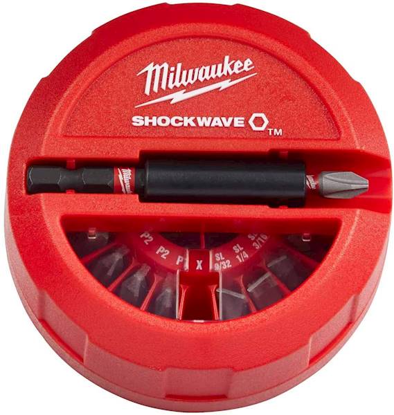 Zestaw bitów 15szt. SHOCKWAVE Milwaukee 4932430904 Udarowe !