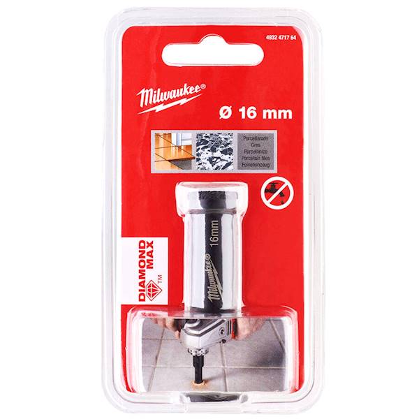 Otwornica diamentowa koronka gres 16mm M14 Milwaukee - 4932471764