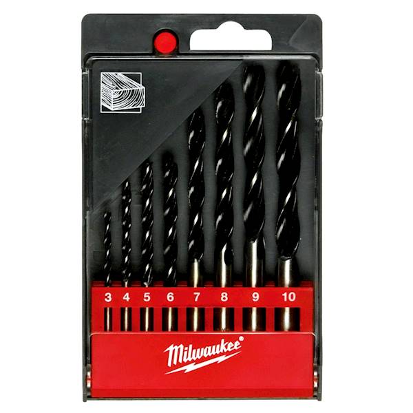 Zestaw wierteł do drewna 3-10mm 8szt Milwaukee - 4932352466