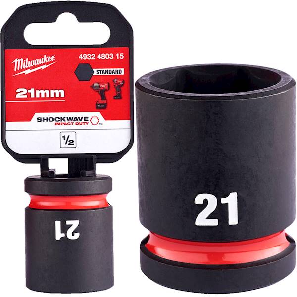 Nasadka udarowa sześciokątna 1/2 Milwaukee 21mm   4932480315