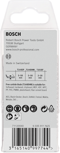 ZESTAW BRZESZCZOTÓW SET WOOD 14+1 BOSCH 2607011436