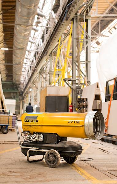 NAGRZEWNICA OLEJOWA Z ODPROWADZENIEM SPALIN BV170E