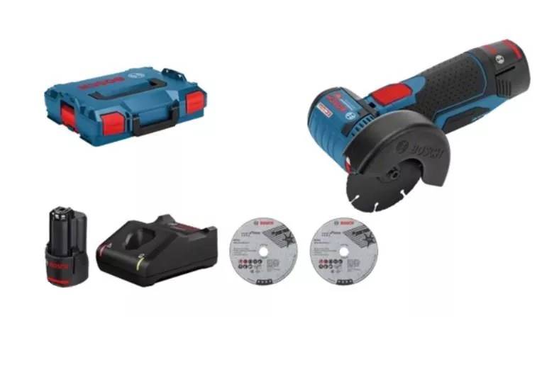 SZLIFIERKA KĄTOWA BOSCH GWS 12V-76 2X3.0AH
