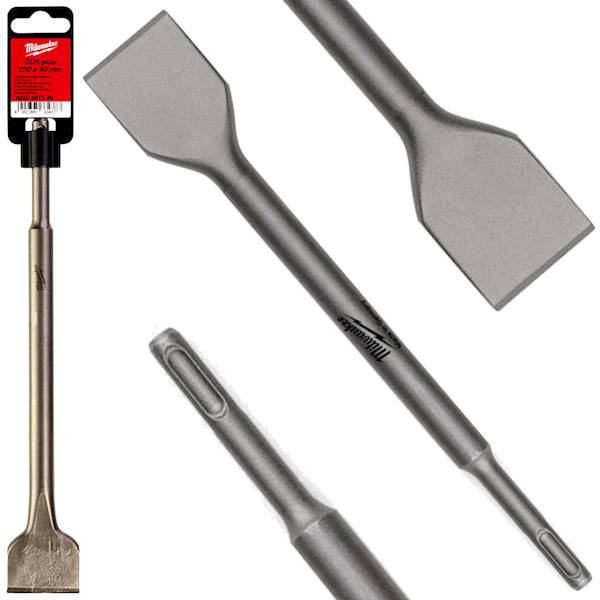 Dłuto płaskie 40 / 250mm SDS-Plus Milwaukee - 4932367146