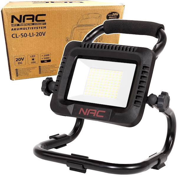 Lampa akumulatorowa przenośna LED 2000/5000 Lumen 20V NAC CL-50-LI-20V