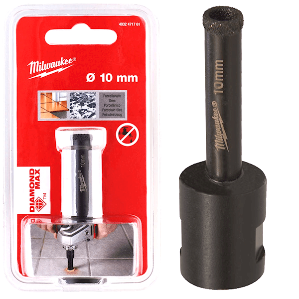 Otwornica diamentowa koronka gres 10mm M14 Milwaukee - 4932471761