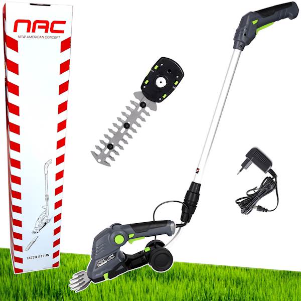 Nożyce do żywopłotu i trawy TA72H-B15-JN NAC Akumulatorowe 7,2V 1,5Ah