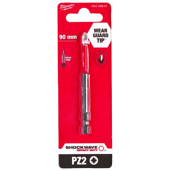 Bit udarowy PZ2 90mm SHOCKWAVE Milwaukee - 4932430867