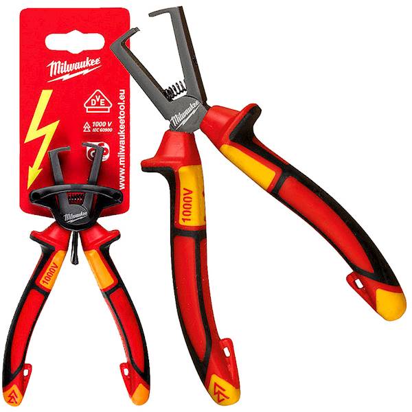 Szczypce do ściągania izolacjii VDE Milwaukee 160mm - 4932464573