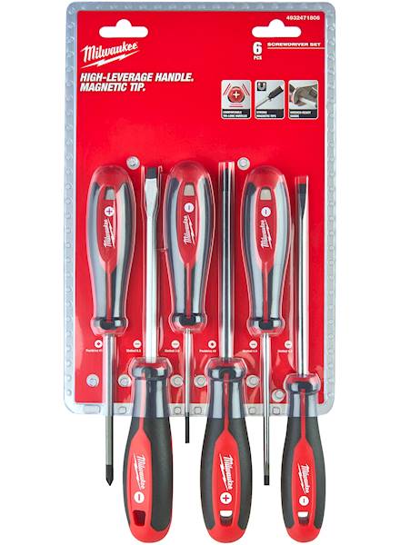 Wkrętaki zestaw 6szt. PZ Płaskie Milwaukee - 4932471806