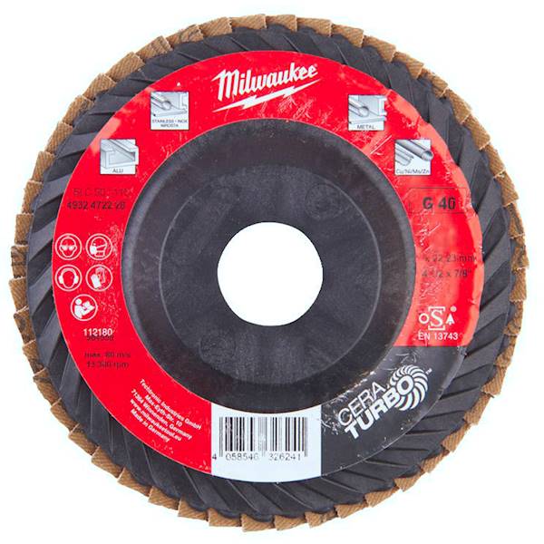 Tarcza listkowa lamelka Milwaukee CERATurbo 125mm P40 - 4932472231