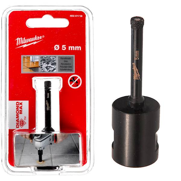 Otwornica diamentowa koronka gres 5mm M14 Milwaukee - 4932471758