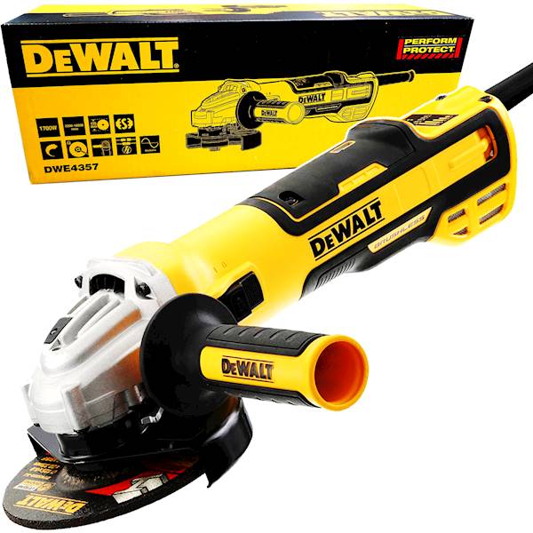 Szlifierka kątowa z regulacją obrotów DeWalt DWE4357 -QS 1700W
