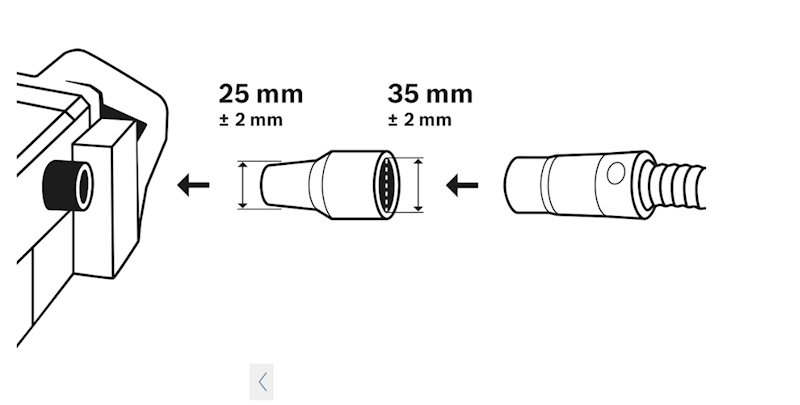 PRZYŁĄCZE ODSYSANIA DO GBS GEX PKS PBS   BOSCH 1600499005