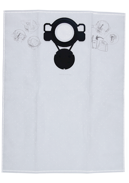 WOREK NA PYŁ GAS 15/20 PRACA NA SUCHO 5SZT.  BOSCH 2605411229