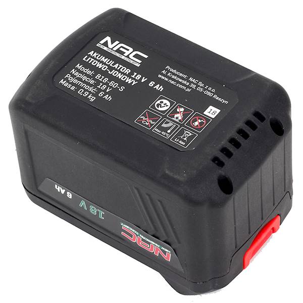 AKUMULATOR NAC B18-60-S 18V 6AH