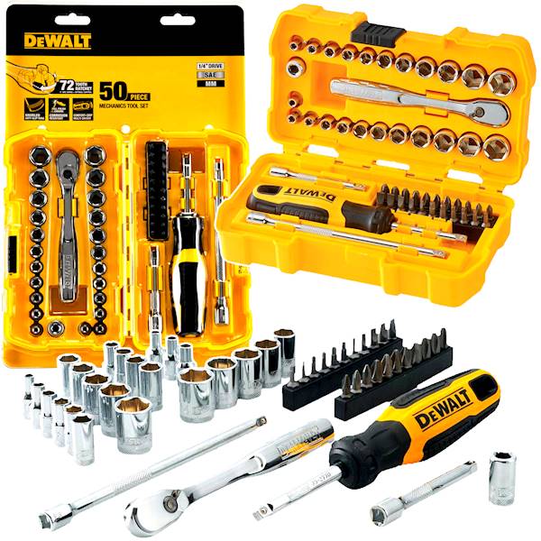 Zestaw nasadek bitów 1/4" 50szt DeWalt   DWMT81610-0