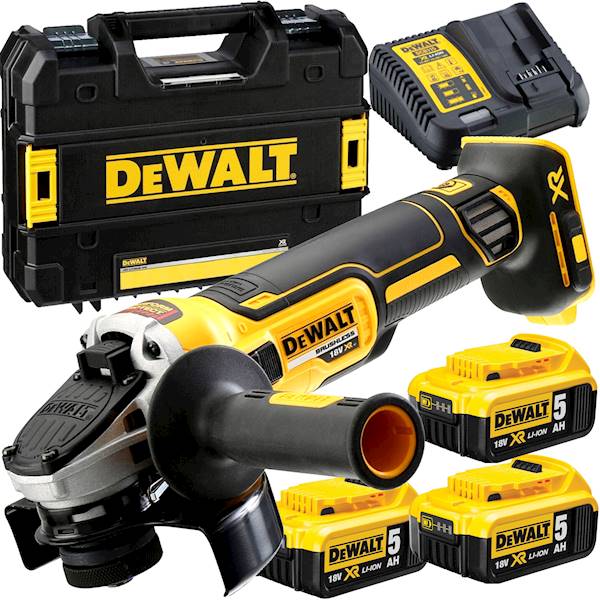Szlifierka kątowa akumulatorowa DeWalt DCG405P3 -QW 3x5,0Ah